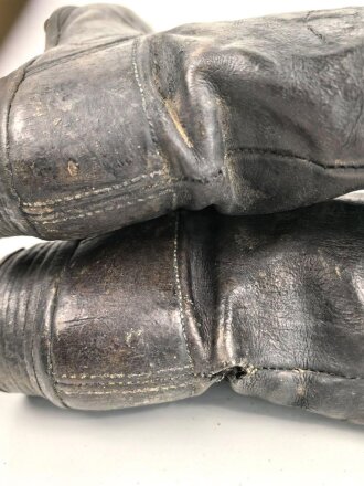 Kaiserreich und 1. Weltkrieg, paar Stiefel für berittene Mannschaften. In gutem Zustand, Kammerqualität, Sohlenlänge 28,5cm