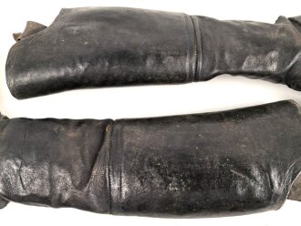 Kaiserreich und 1. Weltkrieg, paar Stiefel für berittene Mannschaften. In gutem Zustand, Kammerqualität, Sohlenlänge 28,5cm