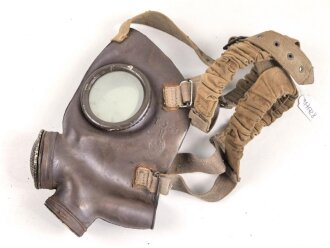 Italien 2. Weltkrieg, Gasmaske Modell T.35R. Gummi weich