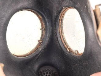 Italien 2. Weltkrieg, Gasmaske Modell T.35R. Gummi weich