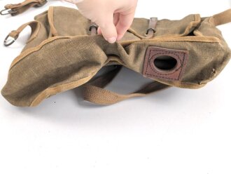Belgien 2. Weltkrieg, Tasche für Gasmaske S.B.A. für Luftschutz