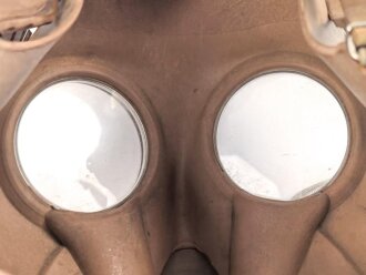 Frankreich Gasmaske Model ANP Modell 1951. Gummi weich