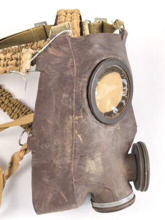 Frankreich,  Gasmaske Model C38, Ausführung 1950iger Jahre. Gummi weich