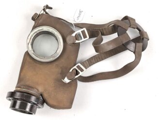 Belgien 2.Weltkrieg, Gasmaske S.B.A. L.702. Gummi weich