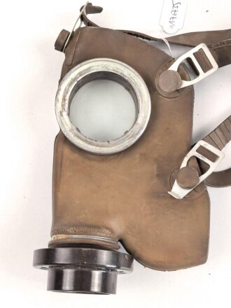 Belgien 2.Weltkrieg, Gasmaske S.B.A. L.702. Gummi weich