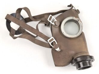 Belgien 2.Weltkrieg, Gasmaske S.B.A. L.702. Gummi weich