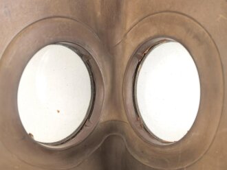 Belgien 2.Weltkrieg, Gasmaske S.B.A. L.702. Gummi weich