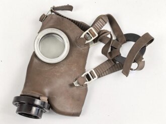 Belgien 2.Weltkrieg, Gasmaske S.B.A. L.702. Gummi weich