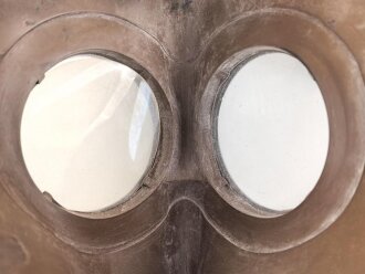 Belgien 2.Weltkrieg, Gasmaske S.B.A. L.702. Gummi weich