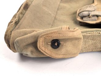 Frankreich 2. Weltkrieg, Gasmaskentasche/Musette für ANP31 , datiert 1940, gebraucht