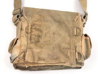 Frankreich 2. Weltkrieg, Gasmaskentasche/Musette für ANP31 , datiert 1940, gebraucht