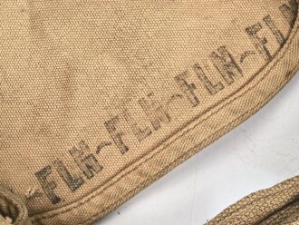 Frankreich 2. Weltkrieg, Gasmaskentasche/Musette für ANP31 , datiert 1940, gebraucht