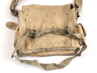 Frankreich 2. Weltkrieg, Gasmaskentasche/Musette für ANP31 , datiert 1940, gebraucht