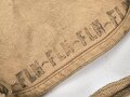Frankreich 2. Weltkrieg, Gasmaskentasche/Musette für ANP31 , datiert 1940, gebraucht