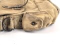 Frankreich 2. Weltkrieg, Gasmaskentasche/Musette für ANP31 , datiert 1940, gebraucht