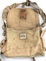 Frankreich 2. Weltkrieg, Gasmaskentasche/Musette für ANP31 , datiert 1940, gebraucht