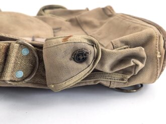 Frankreich 2. Weltkrieg, Gasmaskentasche/Musette für ANP31 , datiert 1939, gebraucht
