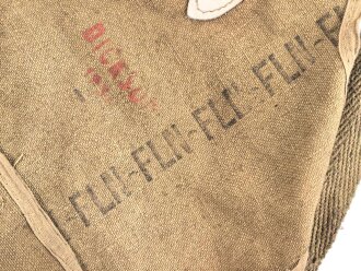 Frankreich 2. Weltkrieg, Gasmaskentasche/Musette für ANP31 , datiert 1938?, gebraucht