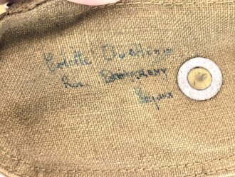 Frankreich 2. Weltkrieg, Gasmaskentasche/Musette für ANP31 , datiert 1938?, gebraucht