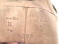 Frankreich Gasmaske Model ANP Modell 1951, mit Filter, in Bereitschaftstasche. Guter Zustand