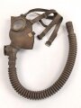 Belgien , Gasmaske A.G.15 mit langem Schlauch, für den zivilen Luftschutz, Gummi weich