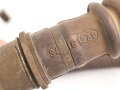 Belgien , Gasmaske A.G.15 mit langem Schlauch, für den zivilen Luftschutz, Gummi weich
