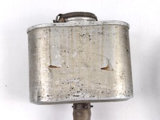 Belgien Armeegasmaske SACIC  BB 1934 mit Schlauch und Filter. Alles in gutem Zustand