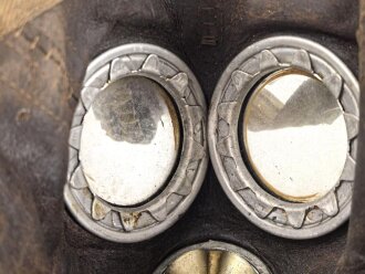 Belgien Armeegasmaske Pirelli / SACIC  aus den 1930iger Jahren.. Guter Zustand, mit Schlauch und Filter