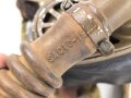 Belgien Armeegasmaske Pirelli / SACIC  aus den 1930iger Jahren.. Guter Zustand, mit Schlauch und Filter