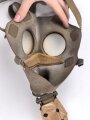 Belgien Armeegasmaske Antigaz, sehr guter Zustand, mit Schlaich und Filter