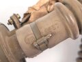 Belgien Armeegasmaske Antigaz, sehr guter Zustand, mit Schlaich und Filter
