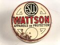 Belgien, zwei Blechdosen für Gasmaske Wattson Modell 2