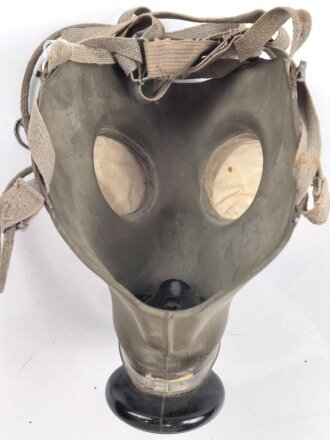 Frankreich 2.Weltkrieg , Gasmaske  für Armee und Zivilbevölkerung Modell VERNON - FATRA