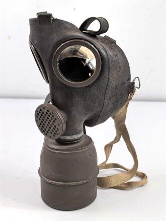 Frankreich 2.Weltkrieg , Zivilschutzgasmaske C38 mit...