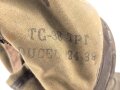 Frankreich 2.Weltkrieg , Gasmaske TC38 mit Filter in Bereitschaftsdose. Originallack