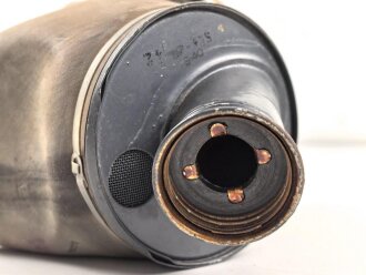 Frankreich 2.Weltkrieg , Gasmaske für Zivilbevölkerung Modell TC38 Securit B,  datiert 1940. Gummi weich.