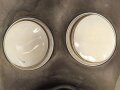 Frankreich 2.Weltkrieg , Zivilschutzmaske Salvator mit Filter, dieser datiert 1940. Gummi weich