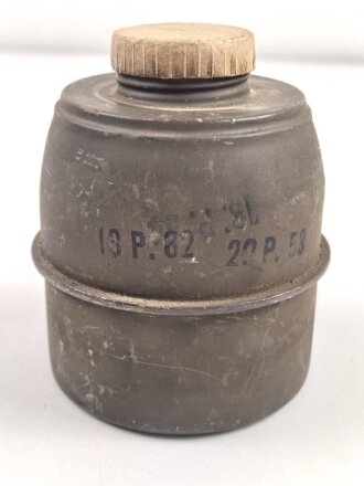 Frankreich 2.Weltkrieg , Filter für Gasmaske datiert 1940, Originallack