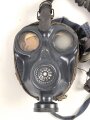 Frankreich 2.Weltkrieg , Marine Gasmaske A.F.M.34 ( (Appareil Filtrant Marine 34) Maskenkörper ausgetrocknet, ebenso der Schlauch. Datiert 1938, mit Filter und Bereitschaftsbüchse. Selten