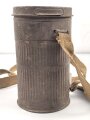 Frankreich 1.Weltkrieg , Bereitschaftsbüchse zur Gasmaske A.R.S. (Appareil Respiratoire Spécial) Originallack