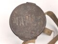 Frankreich 1.Weltkrieg , Bereitschaftsbüchse zur Gasmaske A.R.S. (Appareil Respiratoire Spécial) Originallack