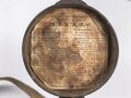 Frankreich 1.Weltkrieg , Bereitschaftsbüchse zur Gasmaske A.R.S. (Appareil Respiratoire Spécial) Originallack