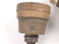 Frankreich 2.Weltkrieg , Gasmaske A.N.P. T 31 (Appareil Normal de Protection Type 31) mit Schlauch und Filter. Guter Zustand