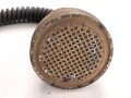 Frankreich 2.Weltkrieg , Gasmaske A.N.P. T 31 (Appareil Normal de Protection Type 31) mit Schlauch und Filter. Guter Zustand