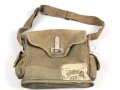 Frankreich 2. Weltkrieg, Gasmaskentasche/Musette für ANP31 , datiert 1940, gebraucht