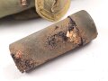 Frankreich 2. Weltkrieg, Gasmaskentasche/Musette für ANP31 , datiert 1940, gebraucht