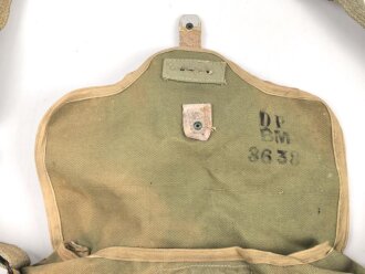 Frankreich 2. Weltkrieg, Gasmaskentasche/Musette für ANP31 , gebraucht