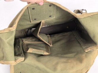 Frankreich 2. Weltkrieg, Gasmaskentasche/Musette für ANP31 , gebraucht