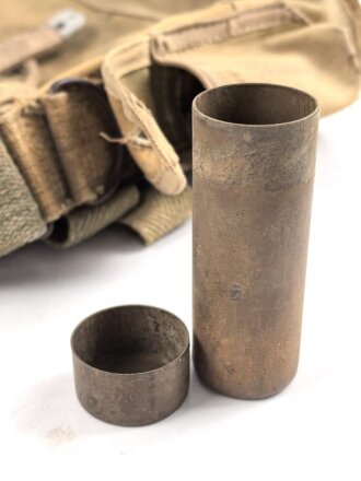 Frankreich 2. Weltkrieg, Gasmaskentasche/Musette für ANP31 , gebraucht
