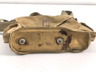 Frankreich 2. Weltkrieg, Gasmaskentasche/Musette für ANP31 , gebraucht